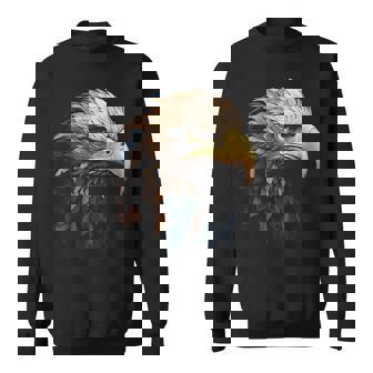 Aigle Portrait Animal Motif Illustration Aigle Sweater e - Cadeauxyz