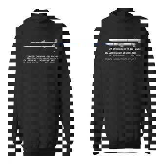 Aim-120 Amraam 空対空ミサイルの図 スウェットシャツ - Kawaiitshirt