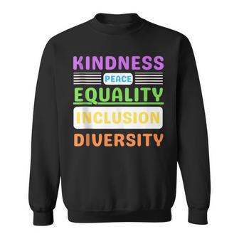 Amabilidad Paz Igualdad Inclusión Diversidad Orgullo In Mangas Camisa de entrenamiento - Regaloses