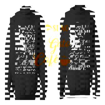 Amante De Gato Regalo Gatos Divertido Gato No Me Importas Adultos Negro Talla Pequeña Manga De Doble Puntada De Tirantes Camisa de entrenamiento - Regaloses