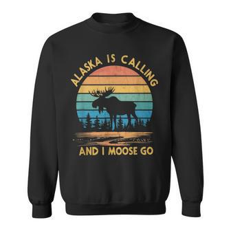 Amantes De La Aventura Alaska Alce Atardecer Retro Camisa de entrenamiento - Regaloses
