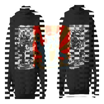 Amateur De Chiens Rétro Avec Dj House Music De Boston Terrier Sweater e - Cadeauxyz