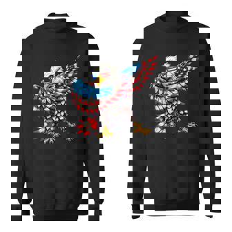 American Flag Bald Eagle Patriotic Eagle 4Th Of July Usa Sweatshirt | Mazezy
