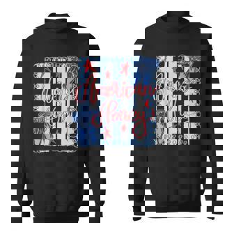 American Honey Coquette Bow Patriotic Freedom 4Th Of July Sweatshirt - Thegiftio