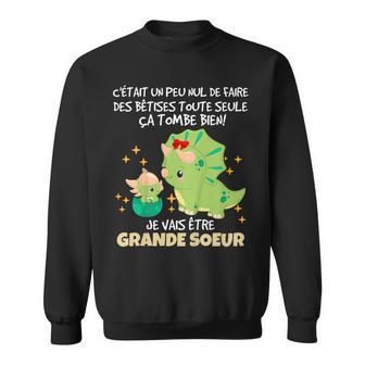 Annonce Grossesseoeur Dinosaure Futur Grandeoeur 2025 Sweater e - Cadeauxyz
