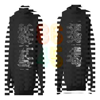 Anti Trump T 86 45 Resiste No Donald Retro Camisa de entrenamiento - Regaloses