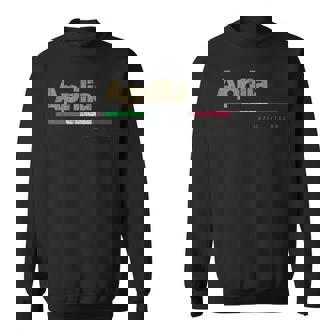 Aprilia イタリア都市レトロフラッグ イタリア スウェットシャツ - Kawaiitshirt