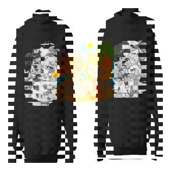 Apt Buddiesummeribes – ビーチサイドファンアドベンチャー スウェットシャツ - Kawaiitshirt