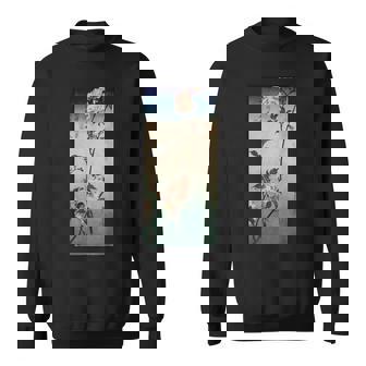 Arbre Japonais En Bois Avec Oiseaux Et Fleurs De Cerisier Du Japon Sweater e - Cadeauxyz