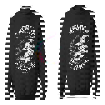 Astronaut Exploring One Dot A Time Dot Day Space Sweatshirt - Thegiftio