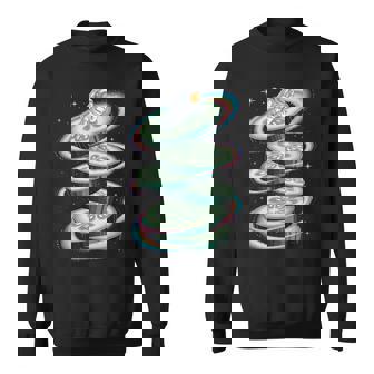 Astronaute Espace Concombre Tranché Planète Étoiles Galaxie Sweater e - Cadeauxyz