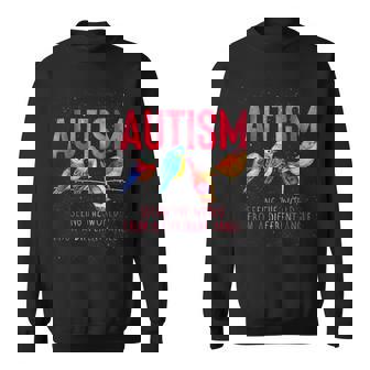 Autismus Liebe Autistische Kinder Erwachsene -Chwarz - Kurzarm Klassisch Crew Neck -Ogel Geschenk Für Autisten Autismus Sweatshirt - Geschenkecke
