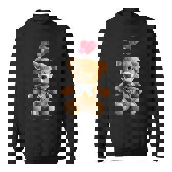 Avec Ours En Peluche Et Cœur Ours En Peluche Sweater e - Cadeauxyz