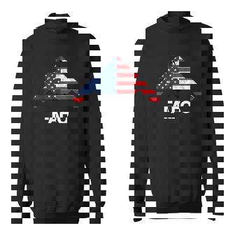 B-2 Bomber Military Stealth Airplane American Flag Sweatshirt - Monsterry