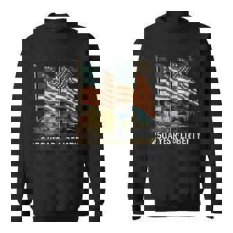 On Back Betsy Ross Flag 250 Years Of Liberty 250Th Birthday Sweatshirt | Mazezy