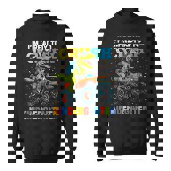 Back To School Boy Dinosaur I'm Ready To Crush Kindergarten Sweatshirt - Monsterry