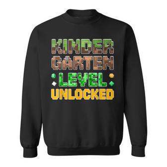 Back To School Kinder Boys Gamer First Day Of Kindergarten Sweatshirt - Thegiftio UK