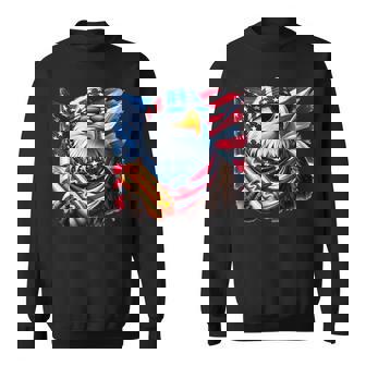 Bald Eagle Hotdog American Patriotic 4Th Of July Sweatshirt - Thegiftio