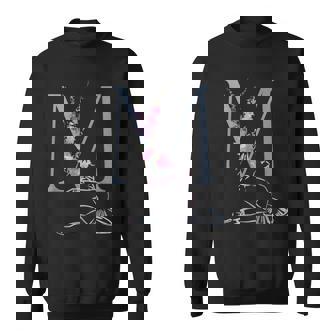 Balla バレリーナ イニシャル 名 M ダンス モノグラム バレエ スウェットシャツ - Kawaiitshirt