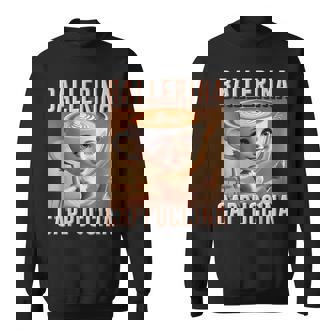Ballerina Cappuccina Ai Generate Character Italian Brainrot Sweatshirt - Thegiftio UK
