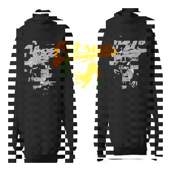 Bamboo And Tiger Of Otsu-E 大津絵 竹に虎バンブー タイガー スウェットシャツ - Kawaiitshirt