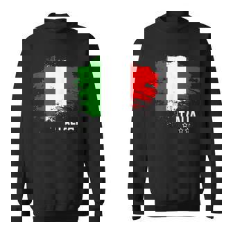 Bandera Italiana Patriótica De Italiaintage In Mangas Camisa de entrenamiento - Regaloses