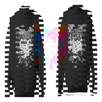 Baseball For Boys Ice Cream Drip Baseball Sweatshirt | Mazezy