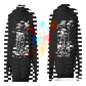 Baseball Boys Ice Cream Drip Sweatshirt - Thegiftio