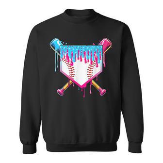 Baseball Drip Boy Ice Cream Sprinkle Youth Baseball Birthday Sweatshirt - Thegiftio UK
