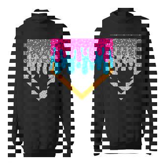 Baseball Drip Boys Home Plate Ice Cream Sprinkles Sport Fans Sweatshirt - Thegiftio
