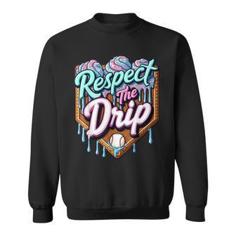 Baseball Drip For Boys Ice Cream Baseball Drip Youth Boys Sweatshirt - Thegiftio UK