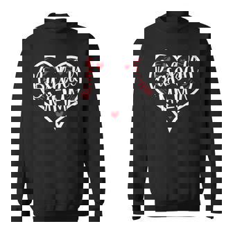 Baseball Mema Heart Mema Of A Baseball Player Mema Sweatshirt | Mazezy