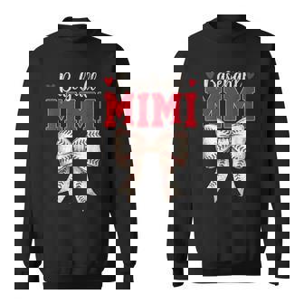 Baseball Mimi Coquette Bow Game Day Sweatshirt | Mazezy