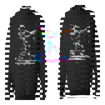 Baseball Player Drip Ice Cream Drip Baseball Stuff Sweatshirt - Thegiftio UK