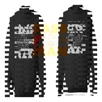 Bass Man 面白いバスプレーヤー ギタリスト ベーシスト ミュージシャン スウェットシャツ - Kawaiitshirt
