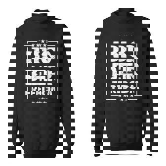 Bbq ビール 自由 スウェットシャツ - Kawaiitshirt