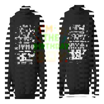 Bday Party I'm The Birthday Boy Video Gamer Pixel Number Sweatshirt | Seseable CA