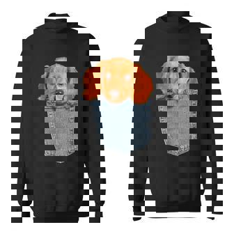 Beagle In My Pocket シャツ かわいい子犬 ダックスフンド ドッグシャツ スウェットシャツ - Kawaiitshirt