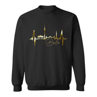 Berlinkyline Herzschlag Fanouvenir Liebe I Love Berlin Sweatshirt - Geschenkecke