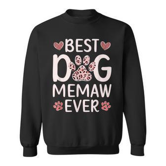 Best Dog Memaw Ever Dog Lover Memaw Sweatshirt - Thegiftio UK