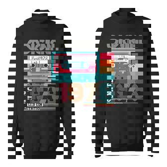 Best Ofintage 1978 45歳の誕生日ギフト メンズ カセット スウェットシャツ - Kawaiitshirt