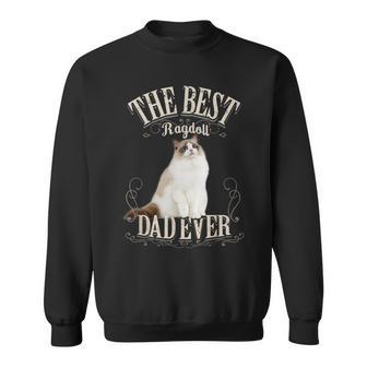 メンズ Best Ragdoll Dad Ever ラグドールキャットギフト レトロビンテージ スウェットシャツ - Kawaiitshirt