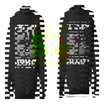 Birthday Boy It's My 5Th Birthday Game Pixel Boys Sweatshirt - Thegiftio