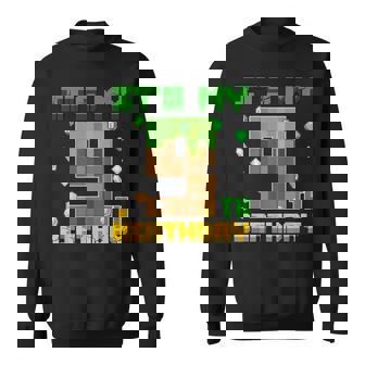 Birthday Boy It's My 9Th Birthday Gamer Pixel Number Sweatshirt - Seseable