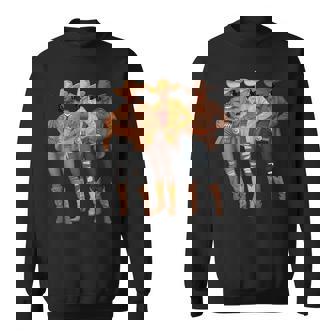Black African American Cowgirl Western Country Texas Rodeo Sweatshirt - Monsterry