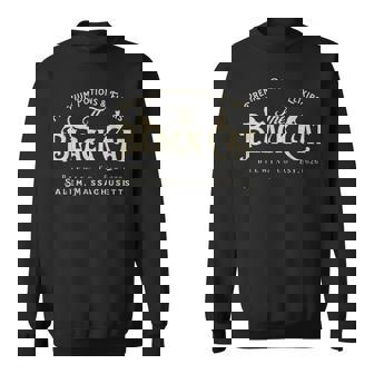 The Black Cat Witchy Salem Est 1626 Halloween Cat Lover Sweatshirt - Monsterry