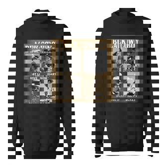 Black Cowboy Western Rodeo Melanin Black History Texas Retro Sweatshirt - Thegiftio
