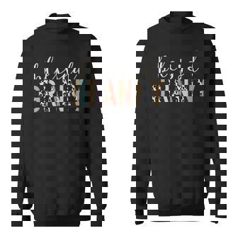 Blessed Granny Cute Leopard Print Sweatshirt - Monsterry