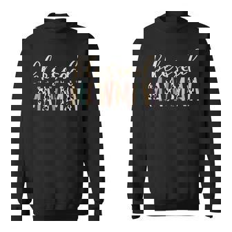 Blessed Mawmaw Cute Leopard Print Sweatshirt - Monsterry
