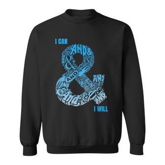 Blue Can & Will Blue Color Graphic Sweatshirt - Thegiftio UK